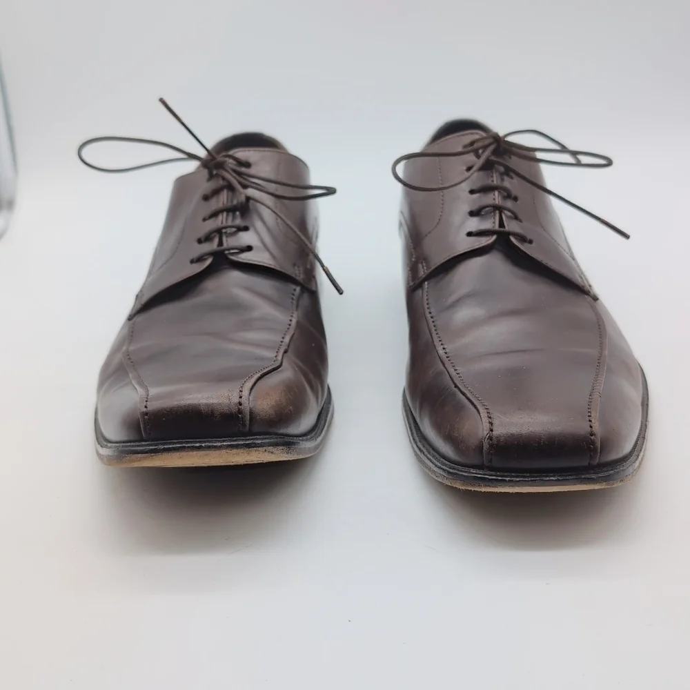 Classic Hugo Boss Sz 11 Brown Leather Men's Dress Shoes